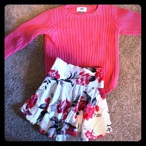 Sweater and skirt set